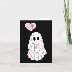 Cute Will You Be My Boo Ghost Halloween! Love Part Card