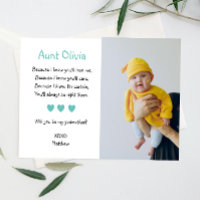 Cute Will You Be My Godmother Proposal Photo