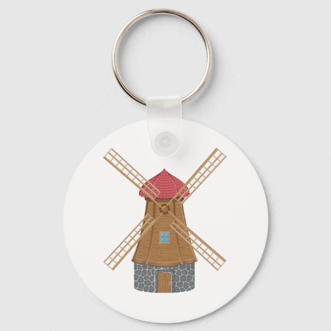 Cute Windmill Key Ring (Front)
