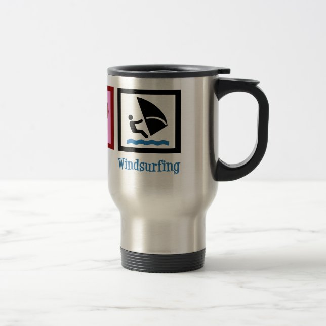 Cute Windsurfing Travel Mug (Right)