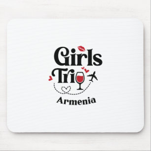 Cute Wine Girls Trip Armenia Travel Vacation Armen Mouse Mat