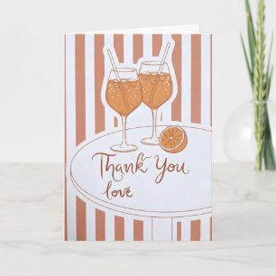 Cute Wine Lover Gift Thank You Love Bridesmaid Card