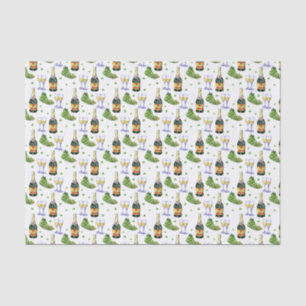 cute wine lovers tiled party tissue paper