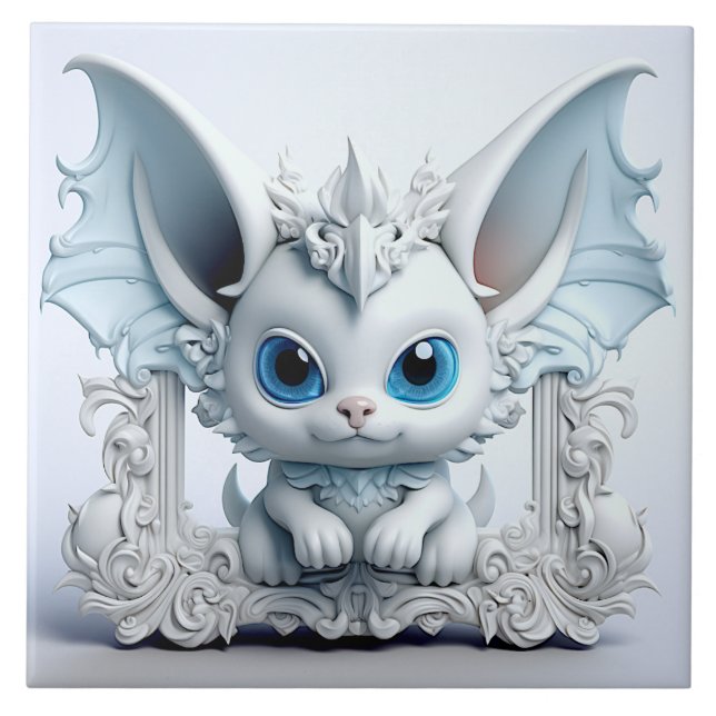 Cute Wing-Ear Character  Tile (Front)