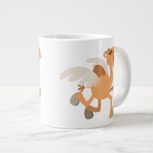 Cute Winged Cartoon Camel Jumbo Mug