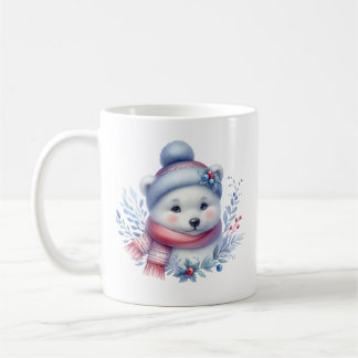 Cute Winter bear add monogram Coffee Mug