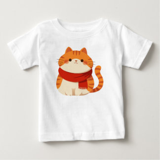 Cute Winter Cat  Baby T-Shirt