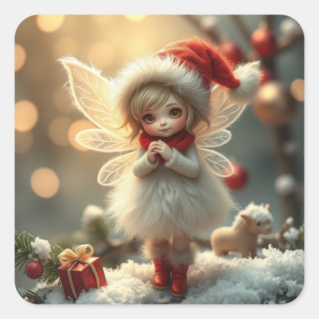 Cute Winter Fairy Stickers (Front)