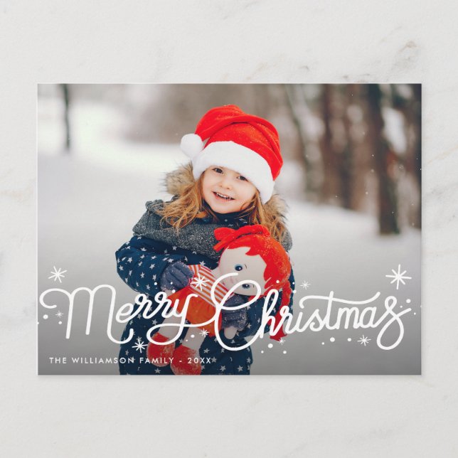 cute winter family christmas card (Front)