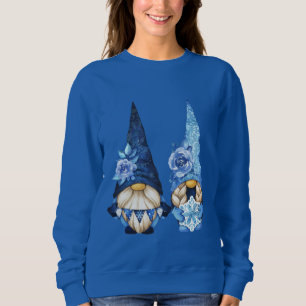 Cute Winter Floral Gnomes Sweatshirt