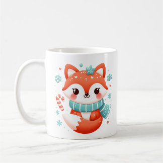 Cute Winter Fox Coffee Mug