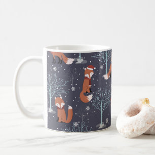 Cute Winter Fox Coffee Mug