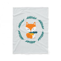 Cute Winter Fox with Scarf