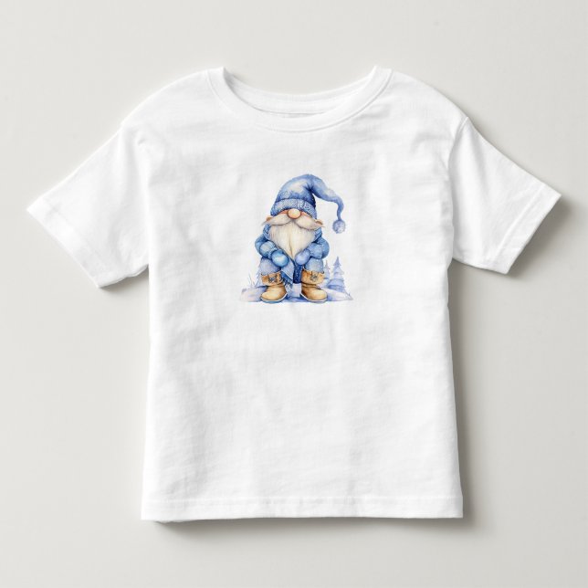 Cute Winter Gnome Toddler T-Shirt (Front)