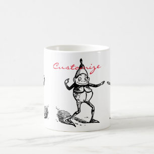 Cute Winter Holiday Elf Gnome Thunder_Cove Coffee Mug