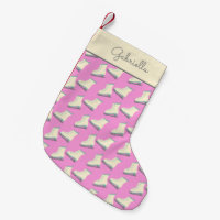 Cute Winter Ice Skates Pattern Pink Personalised