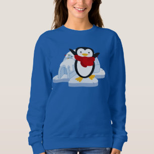Cute Winter penguin Holiday Season Sweatshirt