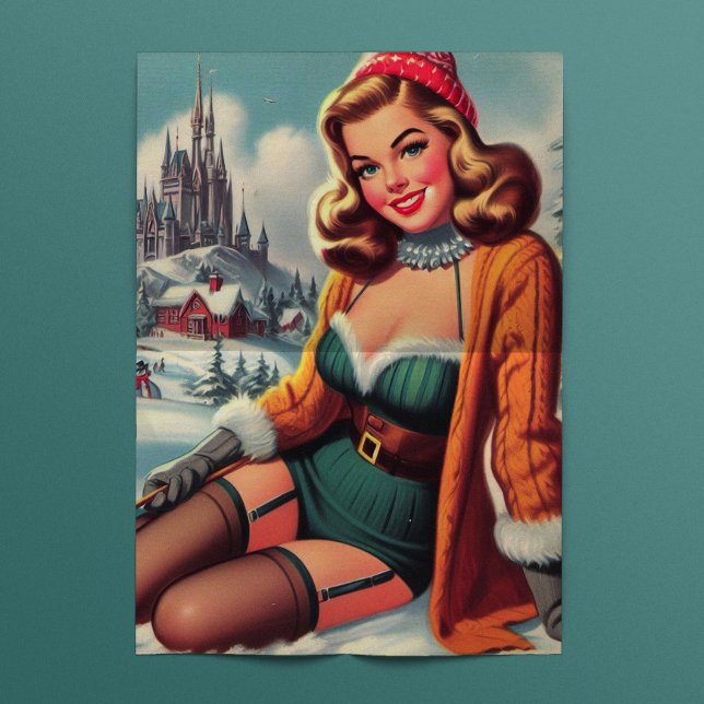 Cute Winter Pinup Tissue Paper (Creator Uploaded)