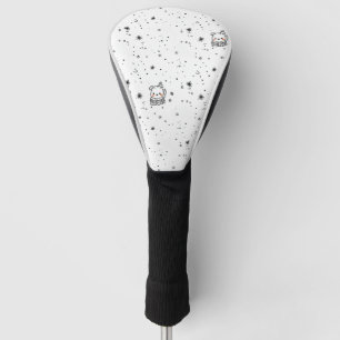 Cute Winter Polar Bear Snowflake Golf Head Cover