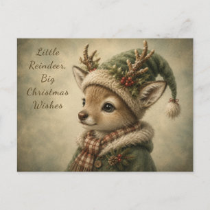 Cute Winter Reindeer Christmas Greeting Card