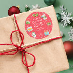 Cute Winter Snowman Merry Christmas Sticker<br><div class="desc">Step into a world of winter enchantment with our Cute Charming Winter Snowman Christmas sticker adorned with the cutest snowman you've ever seen! These stickers are the perfect embellishment for your gifts, cards, and decorations. Get ready to spread the joy and warmth of the season with every peel and stick!...</div>