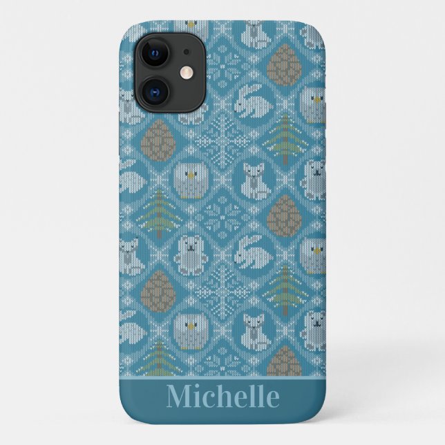 Cute Winter Woodland Case-Mate iPhone Case (Back)