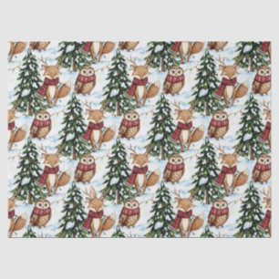 Cute Winter Woodland Friends – Holiday Animal (11) Tissue Paper