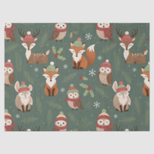 Cute Winter Woodland Friends – Holiday Animal (5) Tissue Paper