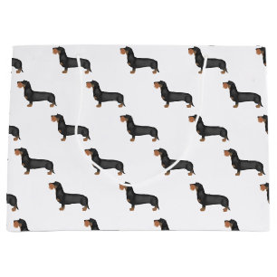 Cute Wire Haired Dachshund Sausage Dog Large Gift Bag