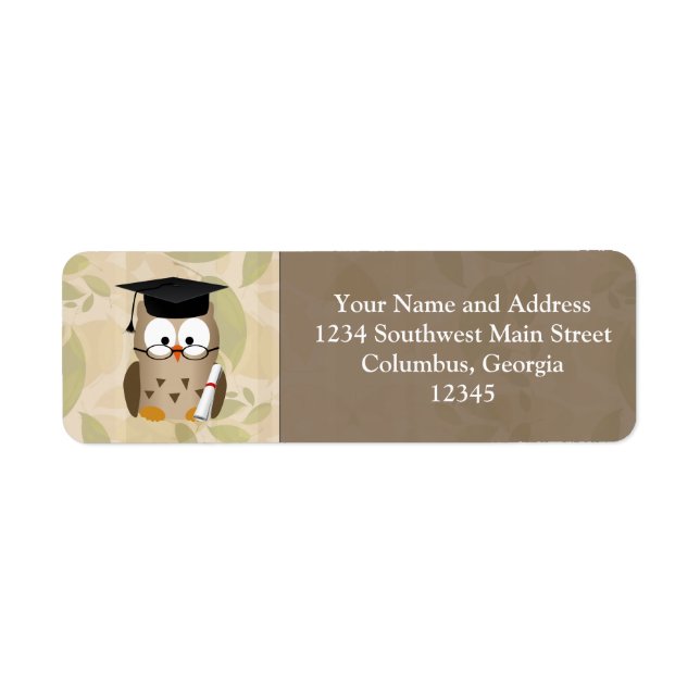 Cute Wise Owl Graduate (Front)