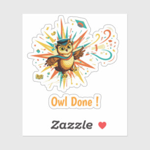 Cute Wise Owl Graduate Class of 2026 Retro Pop Art