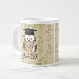 Cute Wise Owl Graduate Large Coffee Mug
