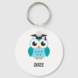 Cute wise owl graduation 2022 key ring