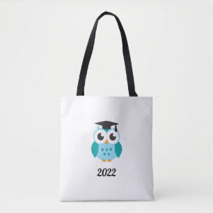 Cute wise owl graduation 2022 tote bag