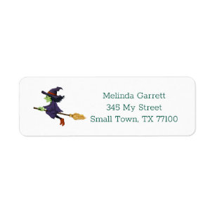 Cute Witch Broom Halloween Custom