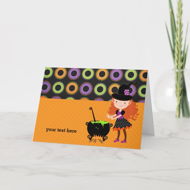 Cute witch card (Front)