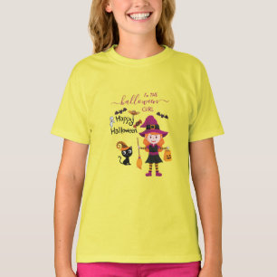 Cute Witch Costume Halloween Party For Kids T-Shirt