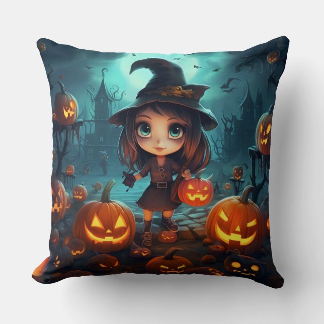 Cute Witch Cushion (Front)
