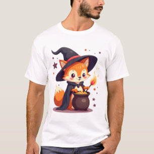 Cute Witch Fox � Magical Halloween Animal Tee