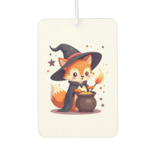 Cute Witch Fox � Magical Halloween Animal Tee Car Air Freshener