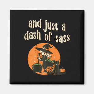 Cute Witch Funny Halloween Women Girls Teens Kids Magnet