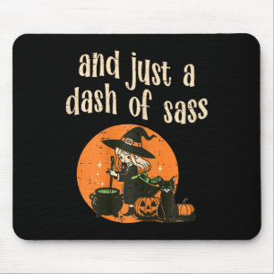 Cute Witch Funny Halloween Women Girls Teens Kids Mouse Mat
