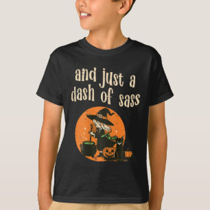 Cute Witch Funny Halloween Women Girls Teens Kids T-Shirt