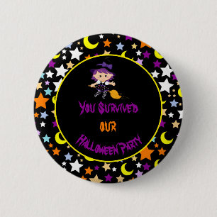 Cute Witch Halloween Costume Party 6 Cm Round Badge