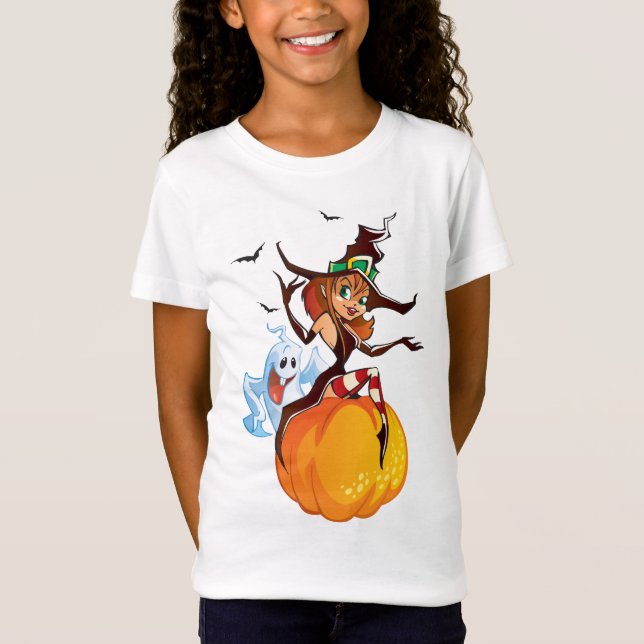 Cute Witch Halloween Shirt (Front)
