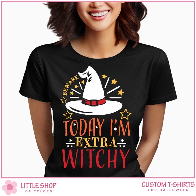 Cute Witch Hat Extra Witchy Halloween T-Shirt (Creator Uploaded)