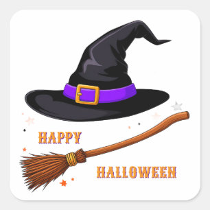 Cute Witch Hat Halloween Sticker Magic 🧙