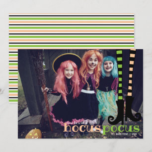 Cute Witch Leggings Boots Hocus Pocus Halloween Invitation