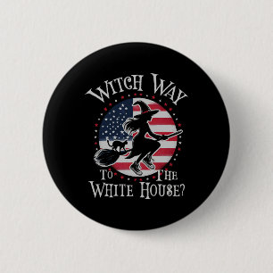 Cute Witch Way The White House Kamala Harris Wheim 6 Cm Round Badge