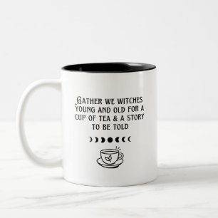Cute Witch White Tea Gathering Coffee Mug Cup